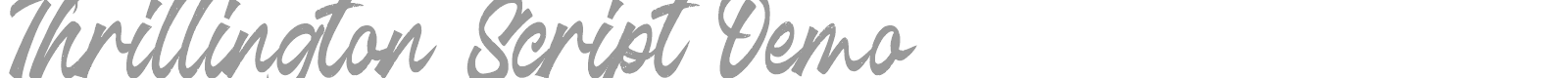 Thrillington Script font preview